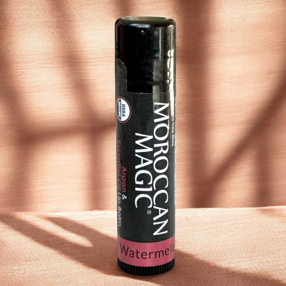 NEW MOROCCAN MAGIC Lip Balm, Watermelon Organic Argan